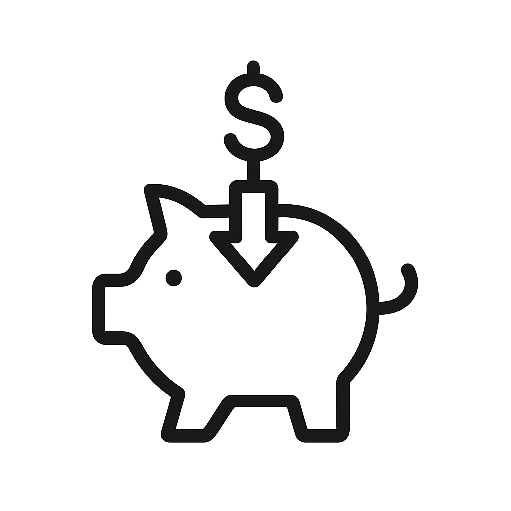 Cost savings icon